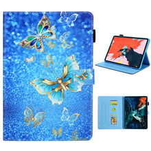 Load image into Gallery viewer, For iPad Pro 11 (2020) &amp; (2018) Painted Pattern Tablet PC Protective Leather Case with Bracket &amp; Card Slot &amp; Photo Holder, Beach, Fantasy Butterfly, Beautiful Bubbles, Never Stop, Beautiful Starry Sky, Two Black Cats, Sparkling Sand, Golden Butterfly  ...
