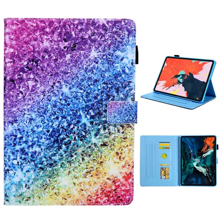 For iPad Pro 11 (2020) & (2018) Painted Pattern Tablet PC Protective Leather Case with Bracket & Card Slot & Photo Holder, Beach, Fantasy Butterfly, Beautiful Bubbles, Never Stop, Beautiful Starry Sky, Two Black Cats, Sparkling Sand, Golden Butterfly  ...