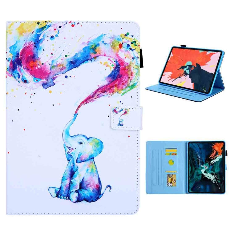 For iPad Pro 11 (2020) & (2018) Painted Pattern Tablet PC Protective Leather Case with Bracket & Card Slot & Photo Holder, Beach, Fantasy Butterfly, Beautiful Bubbles, Never Stop, Beautiful Starry Sky, Two Black Cats, Sparkling Sand, Golden Butterfly  ...