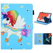 Load image into Gallery viewer, For iPad Pro 11 (2020) &amp; (2018) Painted Pattern Tablet PC Protective Leather Case with Bracket &amp; Card Slot &amp; Photo Holder, Beach, Fantasy Butterfly, Beautiful Bubbles, Never Stop, Beautiful Starry Sky, Two Black Cats, Sparkling Sand, Golden Butterfly  ...