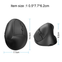 Load image into Gallery viewer, X10 2.4G Wireless Rechargeable Vertical Ergonomic Gaming Mouse, X10 Rechargeable (Black), X10 Rechargeable (Grey)