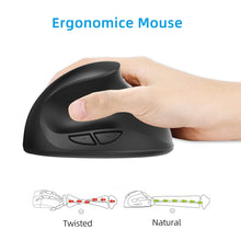 Load image into Gallery viewer, X10 2.4G Wireless Rechargeable Vertical Ergonomic Gaming Mouse, X10 Rechargeable (Black), X10 Rechargeable (Grey)
