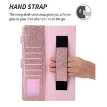 Load image into Gallery viewer, For iPad Pro 11 (2020) &amp; (2018) Small Metal Button Magnetic Attraction Tablet PC Protective Leather Case with Deformable Bracket &amp; Handle &amp; Card Slots &amp; Pen Slot &amp; Sleep / Wake-up Function