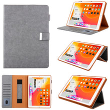 Load image into Gallery viewer, For iPad Pro 11 (2020) &amp; (2018) Small Metal Button Magnetic Attraction Tablet PC Protective Leather Case with Deformable Bracket &amp; Handle &amp; Card Slots &amp; Pen Slot &amp; Sleep / Wake-up Function