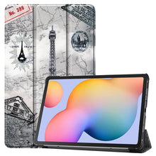 Load image into Gallery viewer, Colored Drawing Horizontal Flip Leather Case, with Three-folding Holder