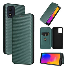 Load image into Gallery viewer, Carbon Fiber Texture Flip Leather Phone Case, For Alcatel 1B 2022, For Asus Zenfone 9, For Motorola Moto G32, For Samsung Galaxy Z Fold4, For Xiaomi Redmi K50 Ultra, For OnePlus 10T 5G