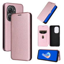 Load image into Gallery viewer, Carbon Fiber Texture Flip Leather Phone Case, For Alcatel 1B 2022, For Asus Zenfone 9, For Motorola Moto G32, For Samsung Galaxy Z Fold4, For Xiaomi Redmi K50 Ultra, For OnePlus 10T 5G