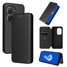 Load image into Gallery viewer, Carbon Fiber Texture Flip Leather Phone Case, For Alcatel 1B 2022, For Asus Zenfone 9, For Motorola Moto G32, For Samsung Galaxy Z Fold4, For Xiaomi Redmi K50 Ultra, For OnePlus 10T 5G