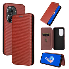 Load image into Gallery viewer, Carbon Fiber Texture Flip Leather Phone Case, For Alcatel 1B 2022, For Asus Zenfone 9, For Motorola Moto G32, For Samsung Galaxy Z Fold4, For Xiaomi Redmi K50 Ultra, For OnePlus 10T 5G