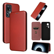 Load image into Gallery viewer, Carbon Fiber Texture Flip Leather Phone Case, For Alcatel 1B 2022, For Asus Zenfone 9, For Motorola Moto G32, For Samsung Galaxy Z Fold4, For Xiaomi Redmi K50 Ultra, For OnePlus 10T 5G