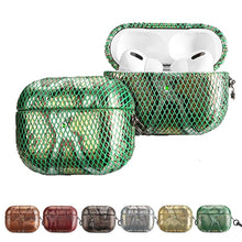 Load image into Gallery viewer, J01 Mesh Snakeskin Headphone Case, For AirPods Pro, For AirPods 3