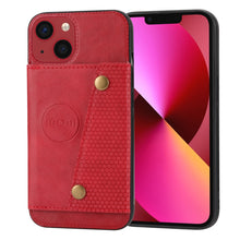 Load image into Gallery viewer, Double Buckle Card Slots PU+TPU Phone Case, For iPhone 14, For iPhone 14 Plus, For iPhone 14 Pro, For iPhone 14 Pro Max