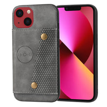 Load image into Gallery viewer, Double Buckle Card Slots PU+TPU Phone Case, For iPhone 14, For iPhone 14 Plus, For iPhone 14 Pro, For iPhone 14 Pro Max