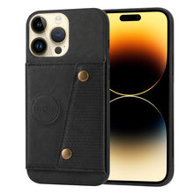 Load image into Gallery viewer, Double Buckle Card Slots PU+TPU Phone Case, For iPhone 14, For iPhone 14 Plus, For iPhone 14 Pro, For iPhone 14 Pro Max