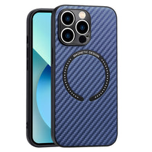 Load image into Gallery viewer, Carbon Fiber Texture MagSafe Magnetic Phone Case, For iPhone 11 Pro, For iPhone 11 Pro Max, For iPhone 11