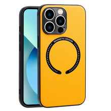 Load image into Gallery viewer, Carbon Fiber Texture MagSafe Magnetic Phone Case, For iPhone 11 Pro, For iPhone 11 Pro Max, For iPhone 11