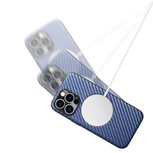 Load image into Gallery viewer, Carbon Fiber Texture MagSafe Magnetic Phone Case, For iPhone 11 Pro, For iPhone 11 Pro Max, For iPhone 11
