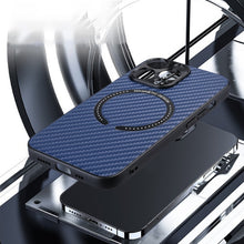Load image into Gallery viewer, Carbon Fiber Texture MagSafe Magnetic Phone Case, For iPhone 11 Pro, For iPhone 11 Pro Max, For iPhone 11
