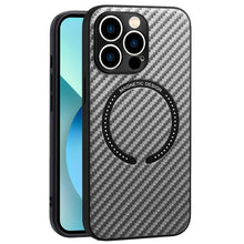 Load image into Gallery viewer, Carbon Fiber Texture MagSafe Magnetic Phone Case, For iPhone 11 Pro, For iPhone 11 Pro Max, For iPhone 11