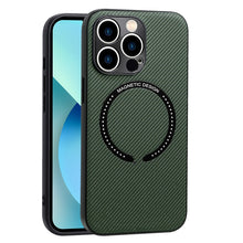 Load image into Gallery viewer, Carbon Fiber Texture MagSafe Magnetic Phone Case, For iPhone 11 Pro, For iPhone 11 Pro Max, For iPhone 11
