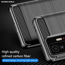 Load image into Gallery viewer, Carbon Fiber Brushed Texture TPU Case, For Xiaomi 11T, For Xiaomi 11T Pro, For OPPO A57e, For OPPO A57S
