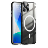 Frosted Metal Phone Case with Magnetic, For iPhone 11 Pro, For iPhone 12, For iPhone 12 Pro, For iPhone 12 Pro Max, For iPhone 13, For iPhone 13 Pro, For iPhone 13 Pro Max, For iPhone 14, For iPhone 14 Plus, For iPhone 14 Pro, For iPhone 14 Pro Max