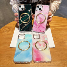 Load image into Gallery viewer, Gilt Marble Magsafe Phone Case, For iPhone 13, For iPhone 12, For iPhone 12 Pro, For iPhone 12 Pro Max, For iPhone 11, For iPhone 11 Pro Max