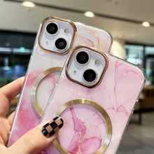 Load image into Gallery viewer, Gilt Marble Magsafe Phone Case, For iPhone 13, For iPhone 12, For iPhone 12 Pro, For iPhone 12 Pro Max, For iPhone 11, For iPhone 11 Pro Max