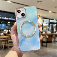Load image into Gallery viewer, Gilt Marble Magsafe Phone Case, For iPhone 13, For iPhone 12, For iPhone 12 Pro, For iPhone 12 Pro Max, For iPhone 11, For iPhone 11 Pro Max