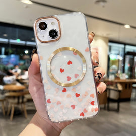 Love Heart MagSafe Phone Case, For iPhone 14, For iPhone 14 Plus, For iPhone 14 Pro, For iPhone 14 Pro Max, For iPhone 13, For iPhone 13 Pro, For iPhone 13 Pro Max, For iPhone 12, For iPhone 12 Pro, For iPhone 12 Pro Max, For iPhone 11                 ...