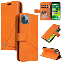 Load image into Gallery viewer, GQUTROBE Right Angle Leather Phone Case, For iPhone 13, For iPhone 13 mini, For iPhone 13 Pro, For iPhone 13 Pro Max, For iPhone 12 mini, For iPhone 12 Pro, For iPhone 12 Pro Max, For iPhone 11