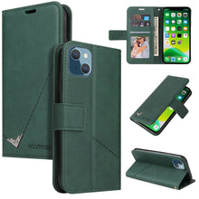 Load image into Gallery viewer, GQUTROBE Right Angle Leather Phone Case, For iPhone 13, For iPhone 13 mini, For iPhone 13 Pro, For iPhone 13 Pro Max, For iPhone 12 mini, For iPhone 12 Pro, For iPhone 12 Pro Max, For iPhone 11