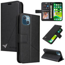 Load image into Gallery viewer, GQUTROBE Right Angle Leather Phone Case, For iPhone 13, For iPhone 13 mini, For iPhone 13 Pro, For iPhone 13 Pro Max, For iPhone 12 mini, For iPhone 12 Pro, For iPhone 12 Pro Max, For iPhone 11