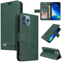 Load image into Gallery viewer, GQUTROBE Right Angle Leather Phone Case, For iPhone 13, For iPhone 13 mini, For iPhone 13 Pro, For iPhone 13 Pro Max, For iPhone 12 mini, For iPhone 12 Pro, For iPhone 12 Pro Max, For iPhone 11