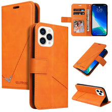 Load image into Gallery viewer, GQUTROBE Right Angle Leather Phone Case, For iPhone 13, For iPhone 13 mini, For iPhone 13 Pro, For iPhone 13 Pro Max, For iPhone 12 mini, For iPhone 12 Pro, For iPhone 12 Pro Max, For iPhone 11