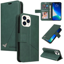 Load image into Gallery viewer, GQUTROBE Right Angle Leather Phone Case, For iPhone 13, For iPhone 13 mini, For iPhone 13 Pro, For iPhone 13 Pro Max, For iPhone 12 mini, For iPhone 12 Pro, For iPhone 12 Pro Max, For iPhone 11