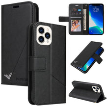 Load image into Gallery viewer, GQUTROBE Right Angle Leather Phone Case, For iPhone 13, For iPhone 13 mini, For iPhone 13 Pro, For iPhone 13 Pro Max, For iPhone 12 mini, For iPhone 12 Pro, For iPhone 12 Pro Max, For iPhone 11