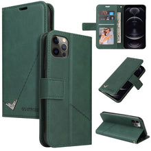 Load image into Gallery viewer, GQUTROBE Right Angle Leather Phone Case, For iPhone 13, For iPhone 13 mini, For iPhone 13 Pro, For iPhone 13 Pro Max, For iPhone 12 mini, For iPhone 12 Pro, For iPhone 12 Pro Max, For iPhone 11