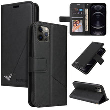 Load image into Gallery viewer, GQUTROBE Right Angle Leather Phone Case, For iPhone 13, For iPhone 13 mini, For iPhone 13 Pro, For iPhone 13 Pro Max, For iPhone 12 mini, For iPhone 12 Pro, For iPhone 12 Pro Max, For iPhone 11