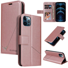 Load image into Gallery viewer, GQUTROBE Right Angle Leather Phone Case, For iPhone 13, For iPhone 13 mini, For iPhone 13 Pro, For iPhone 13 Pro Max, For iPhone 12 mini, For iPhone 12 Pro, For iPhone 12 Pro Max, For iPhone 11