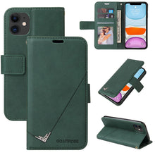 Load image into Gallery viewer, GQUTROBE Right Angle Leather Phone Case, For iPhone 13, For iPhone 13 mini, For iPhone 13 Pro, For iPhone 13 Pro Max, For iPhone 12 mini, For iPhone 12 Pro, For iPhone 12 Pro Max, For iPhone 11