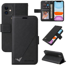 Load image into Gallery viewer, GQUTROBE Right Angle Leather Phone Case, For iPhone 11 Pro, For iPhone 11 Pro Max, For iPhone X / XS, For iPhone XR, For iPhone XS Max, For iPhone 7 Plus / 8 Plus, For iPhone 6 Plus / 6s Plus, For iPhone 6 / 6S