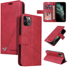 Load image into Gallery viewer, GQUTROBE Right Angle Leather Phone Case, For iPhone 11 Pro, For iPhone 11 Pro Max, For iPhone X / XS, For iPhone XR, For iPhone XS Max, For iPhone 7 Plus / 8 Plus, For iPhone 6 Plus / 6s Plus, For iPhone 6 / 6S
