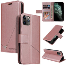 Load image into Gallery viewer, GQUTROBE Right Angle Leather Phone Case, For iPhone 11 Pro, For iPhone 11 Pro Max, For iPhone X / XS, For iPhone XR, For iPhone XS Max, For iPhone 7 Plus / 8 Plus, For iPhone 6 Plus / 6s Plus, For iPhone 6 / 6S