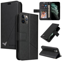 Load image into Gallery viewer, GQUTROBE Right Angle Leather Phone Case, For iPhone 11 Pro, For iPhone 11 Pro Max, For iPhone X / XS, For iPhone XR, For iPhone XS Max, For iPhone 7 Plus / 8 Plus, For iPhone 6 Plus / 6s Plus, For iPhone 6 / 6S