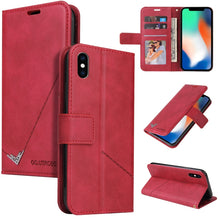 Load image into Gallery viewer, GQUTROBE Right Angle Leather Phone Case, For iPhone 11 Pro, For iPhone 11 Pro Max, For iPhone X / XS, For iPhone XR, For iPhone XS Max, For iPhone 7 Plus / 8 Plus, For iPhone 6 Plus / 6s Plus, For iPhone 6 / 6S