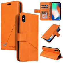 Load image into Gallery viewer, GQUTROBE Right Angle Leather Phone Case, For iPhone 11 Pro, For iPhone 11 Pro Max, For iPhone X / XS, For iPhone XR, For iPhone XS Max, For iPhone 7 Plus / 8 Plus, For iPhone 6 Plus / 6s Plus, For iPhone 6 / 6S