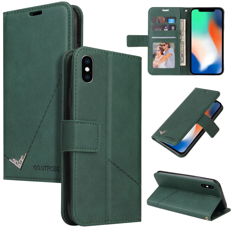 GQUTROBE Right Angle Leather Phone Case, For iPhone 11 Pro, For iPhone 11 Pro Max, For iPhone X / XS, For iPhone XR, For iPhone XS Max, For iPhone 7 Plus / 8 Plus, For iPhone 6 Plus / 6s Plus, For iPhone 6 / 6S