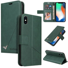 Load image into Gallery viewer, GQUTROBE Right Angle Leather Phone Case, For iPhone 11 Pro, For iPhone 11 Pro Max, For iPhone X / XS, For iPhone XR, For iPhone XS Max, For iPhone 7 Plus / 8 Plus, For iPhone 6 Plus / 6s Plus, For iPhone 6 / 6S