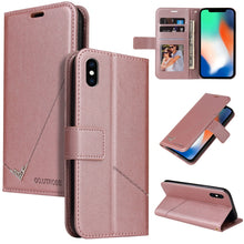 Load image into Gallery viewer, GQUTROBE Right Angle Leather Phone Case, For iPhone 11 Pro, For iPhone 11 Pro Max, For iPhone X / XS, For iPhone XR, For iPhone XS Max, For iPhone 7 Plus / 8 Plus, For iPhone 6 Plus / 6s Plus, For iPhone 6 / 6S